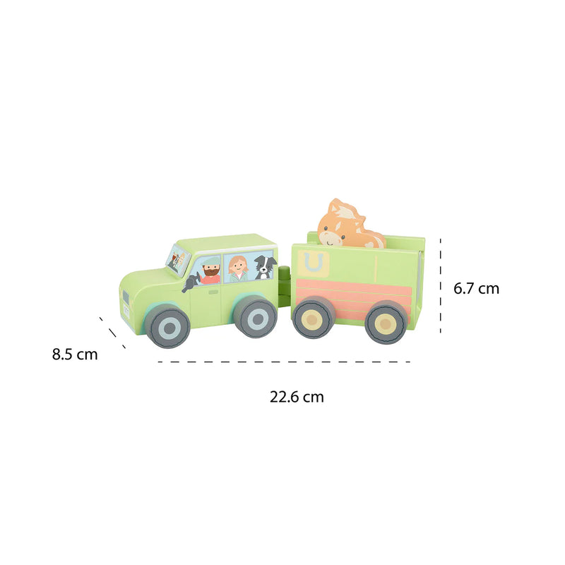 Farm 4x4 With Horse Box And Horse