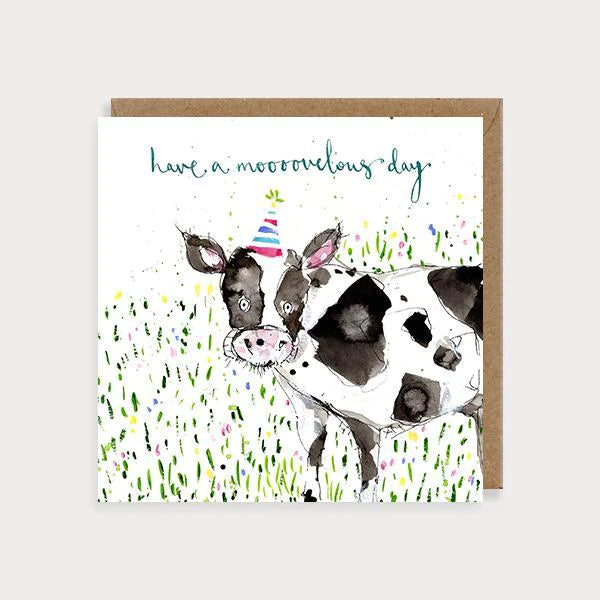 Moooovellous Day Cow Card