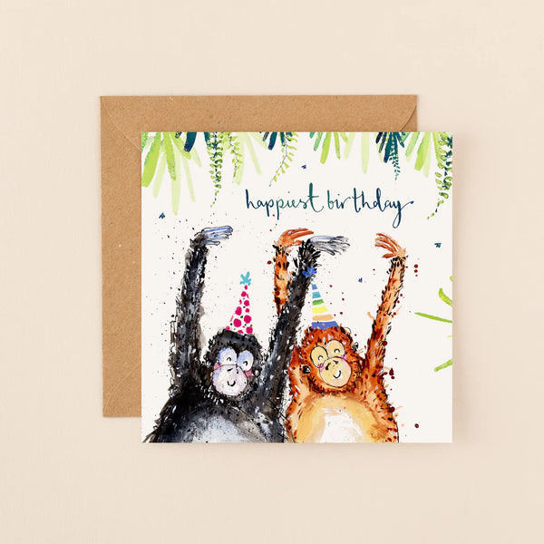 Birthday Monkeys Card