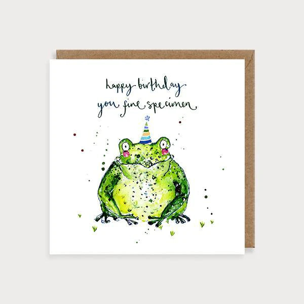 Fine Specimen Toad Birthday Card