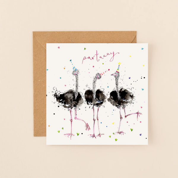 Partaaay Ostriches Card