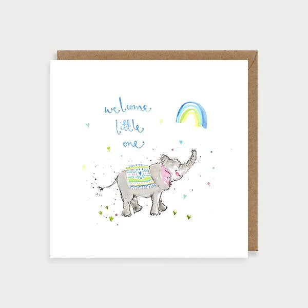 Elephant Baby Boy Card