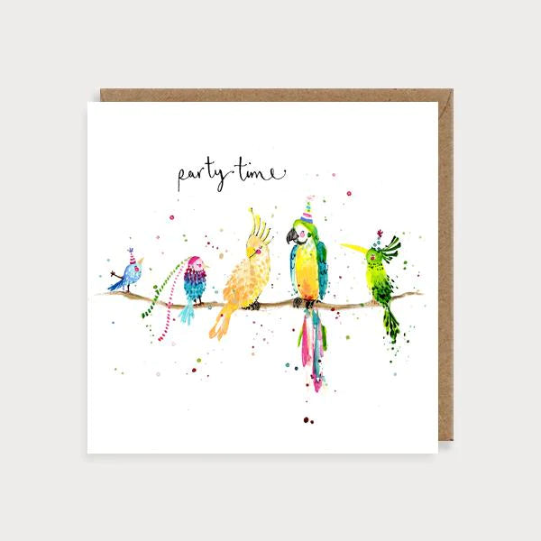 Party Time Birds Card
