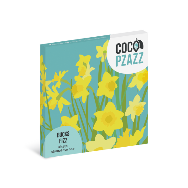 Fiddy & Mabel Bucks Fizz White Chocolate Bar