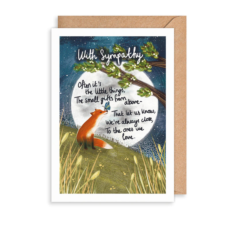 Fox Little Things Sympathy Card