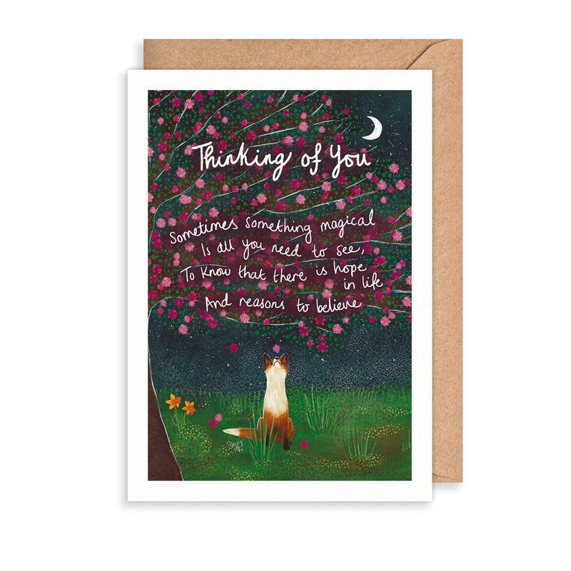 Fox Thinking Of You Card