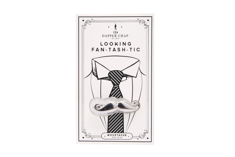 Dapper Chap Looking Fantashtic Moustache Tie Clip