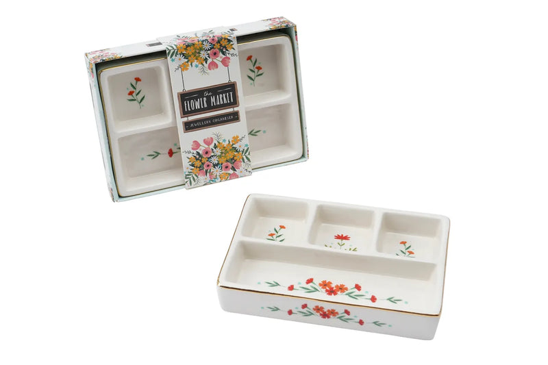 Flower Ceramic Jewellery Organiser