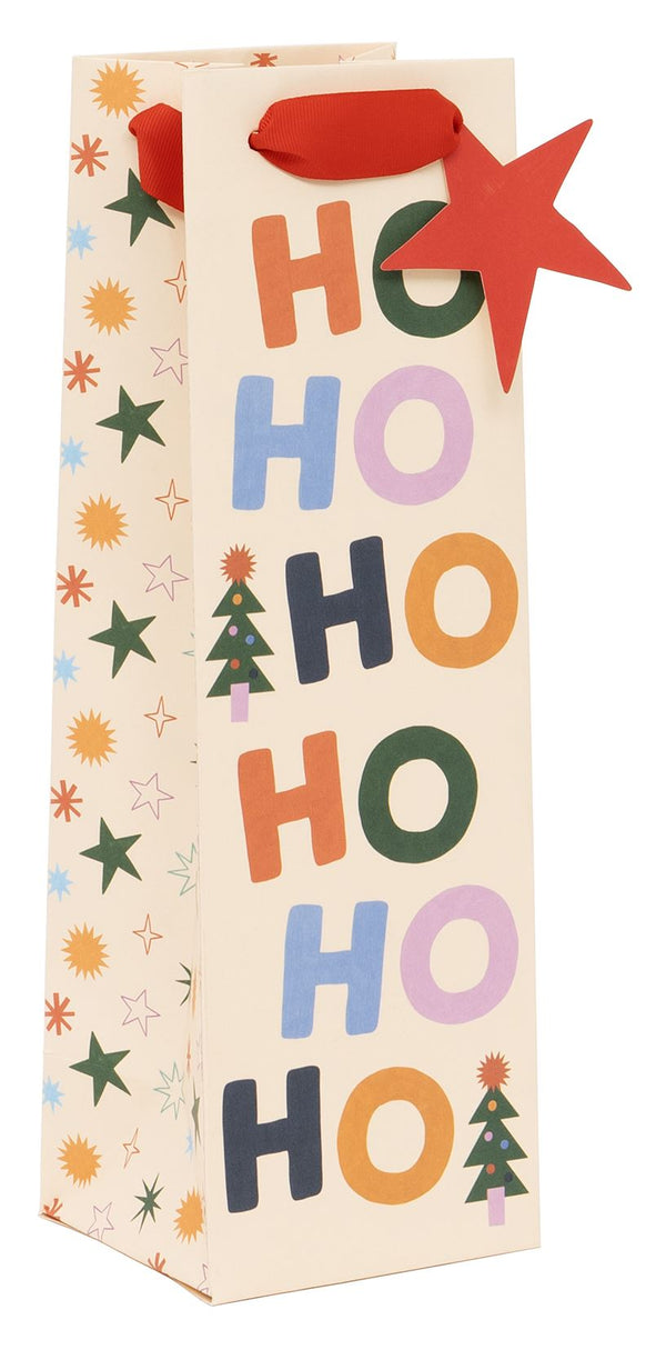 Christmas Ho Ho Ho Bottle Bag