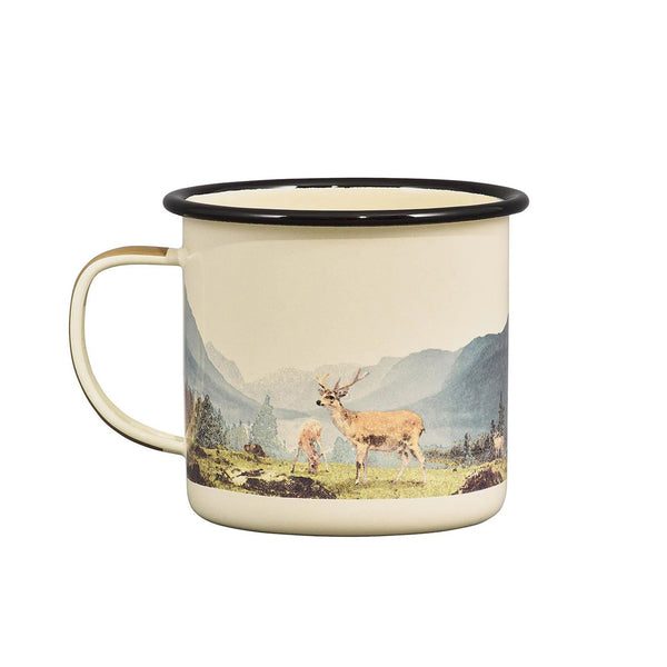 Gentlemen's Hardware - Cream Deer Enamel Mug