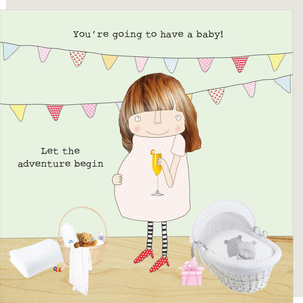 Leaving To Have A Baby Card