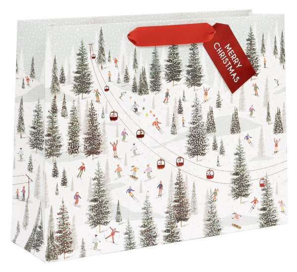 Christmas On The Piste Large Gift Bag