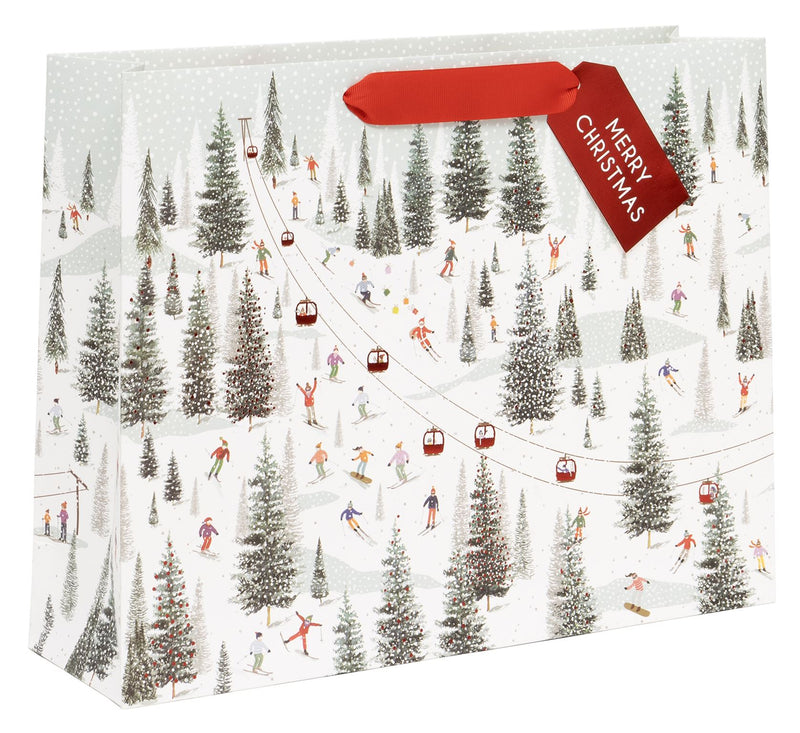 Christmas On The Piste Large Gift Bag