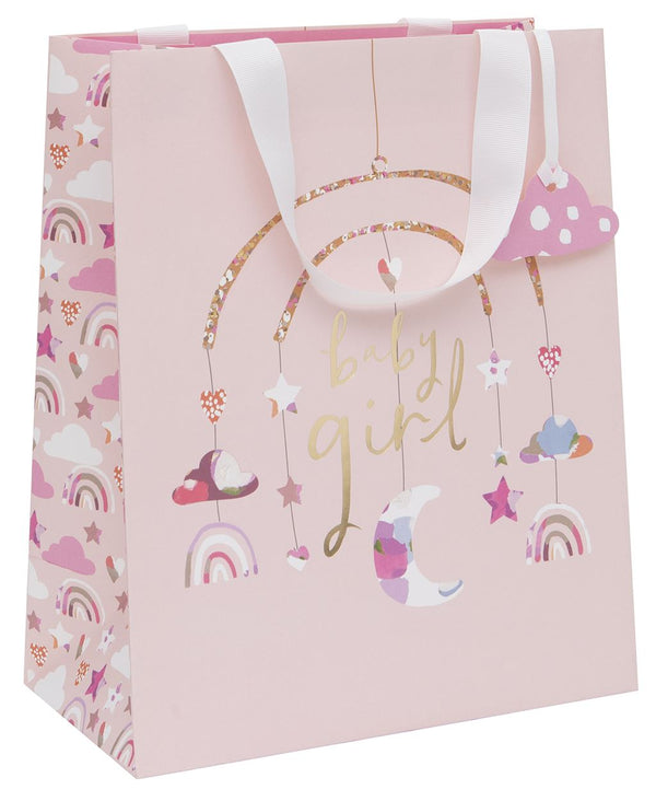 Pink Baby Girl Large Gift Bag