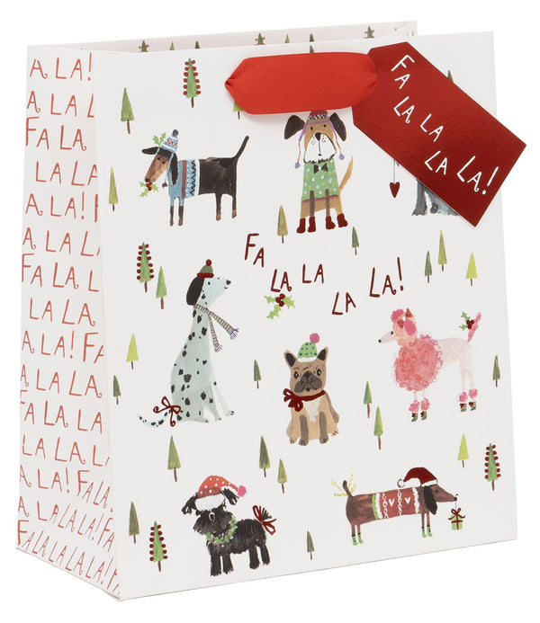 Fa La La Woof Medium Gift Bag