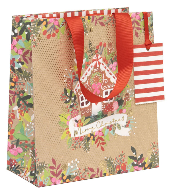 Kraft Gingerbread Medium Gift Bag