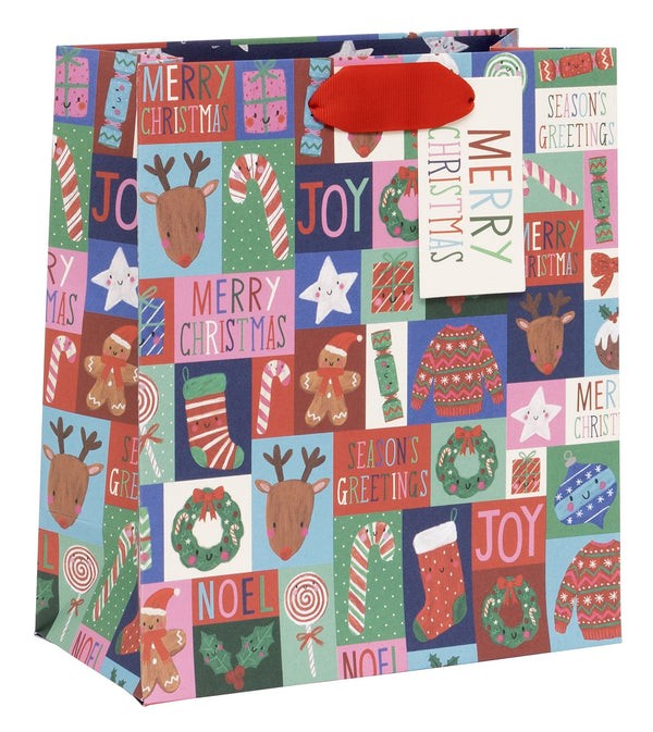 Christmas Puzzle Medium Gift Bag