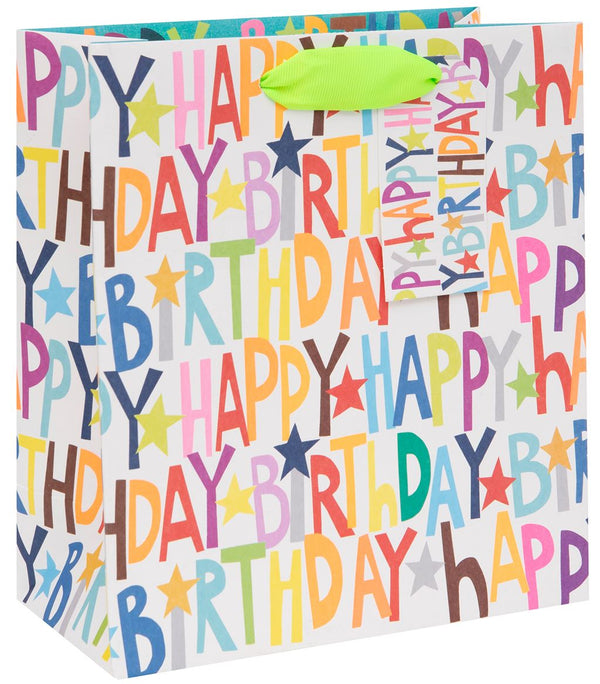 Happy Birthday Medium Gift Bag