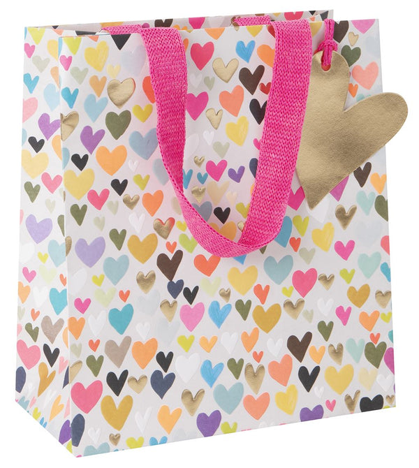 Multi Heart Medium Gift Bag