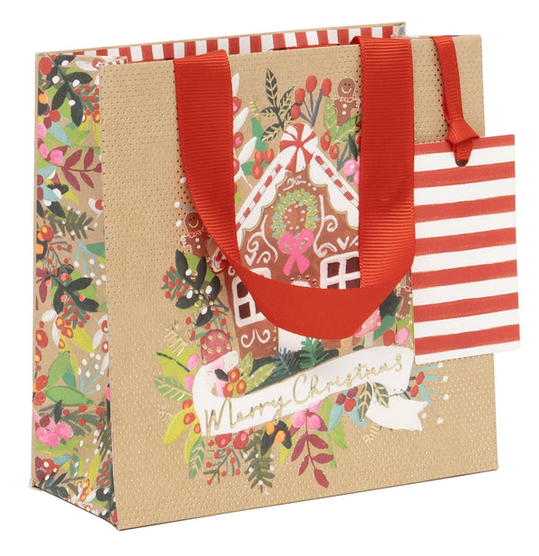 Kraft Gingerbread Small Gift Bag