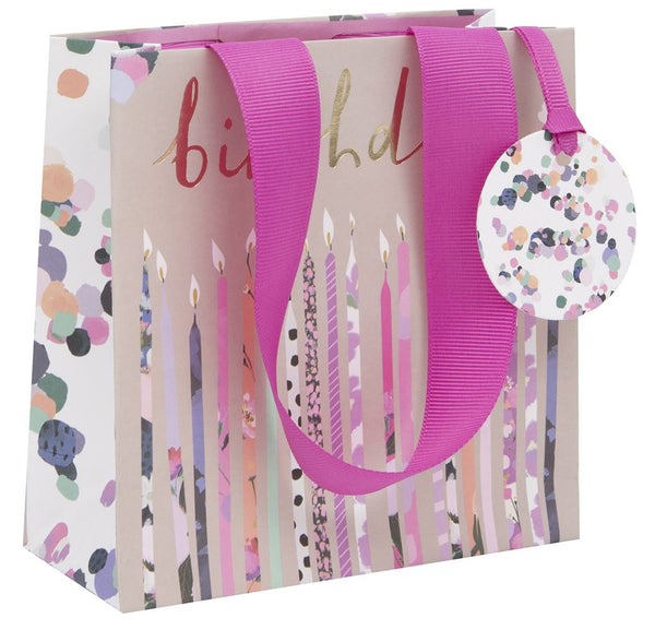 Birthday Candles Small Gift Bag