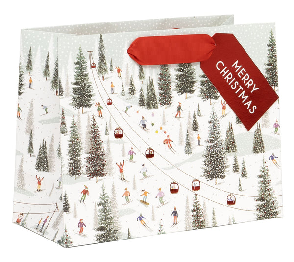 Christmas On The Piste Medium Gift Bag