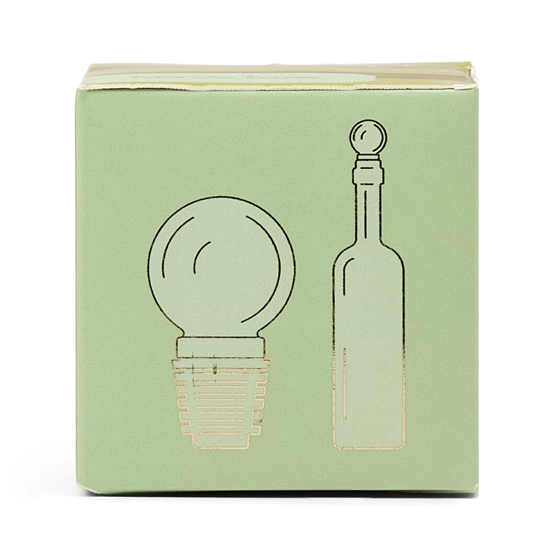 The Moony Glass Bottle Stopper - Olive