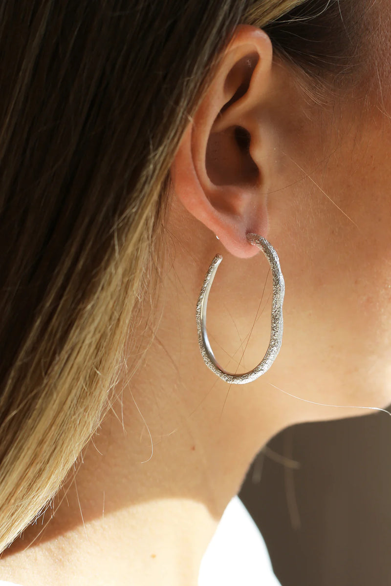 Hour Earrings- Silver