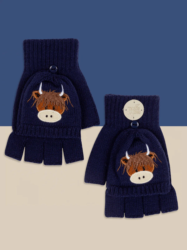 Hamish Highland Cow Mittens- 2-6 Years
