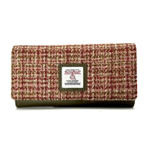 Harris Tweed Ladies Envelope Purse - Maple
