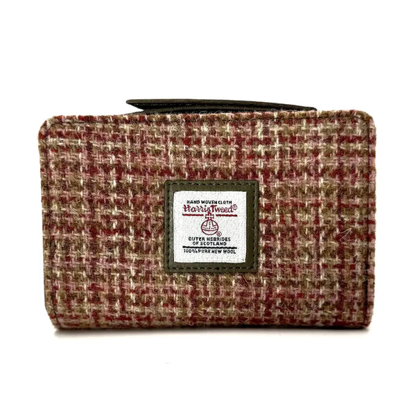 Harris Tweed Zip Purse - Maple