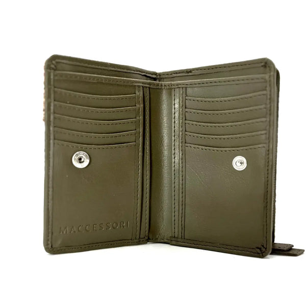 Harris Tweed Zip Purse - Maple
