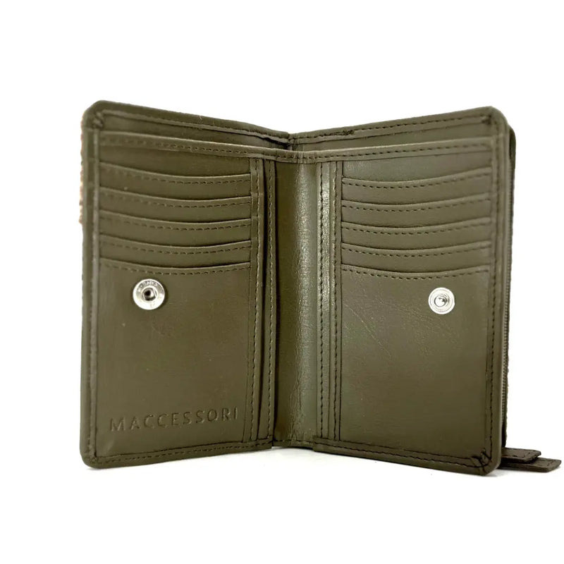 Harris Tweed Zip Purse - Maple