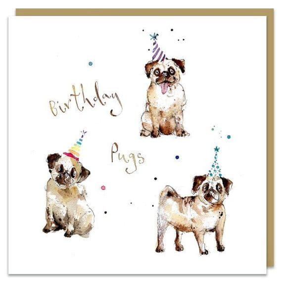 Birthday Pugs Card
