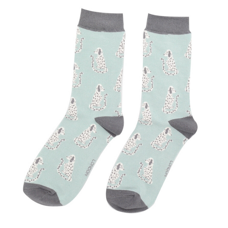 Sitting Dogs Socks - Duck Egg