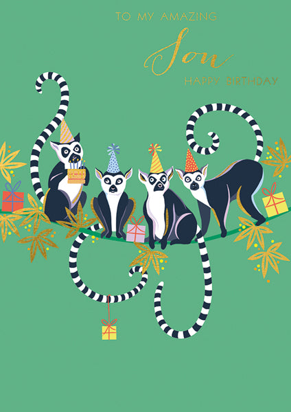 Son Monkeys On A Tree Card