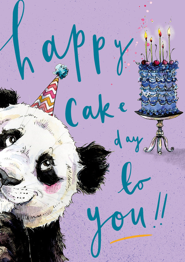Panda Cake Day Card