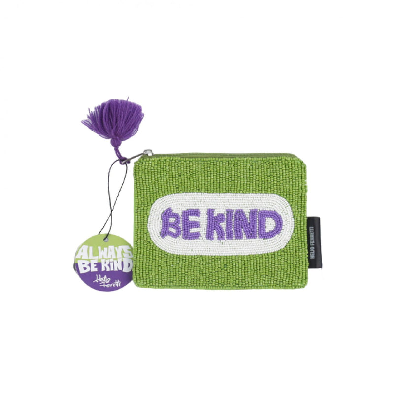Be Kind Green Pouch