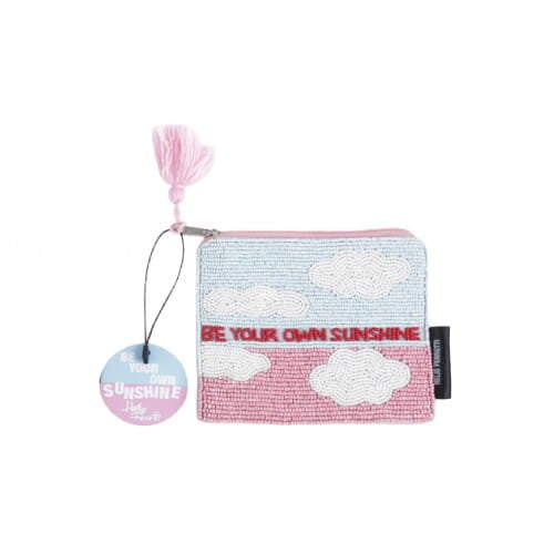 ‘Be Your Own Sunshine’ Pink & Blue Pouch