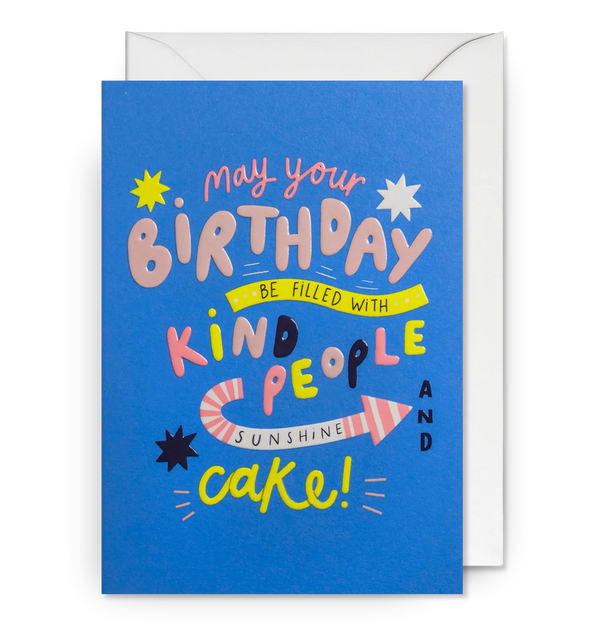 Kind People, Sunshine & Cake Card