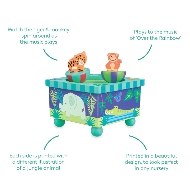 Jungle Animals Music Box