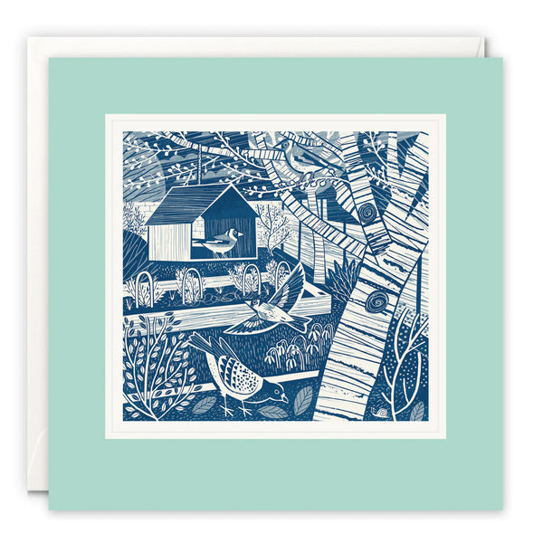 Garden Bird House Card