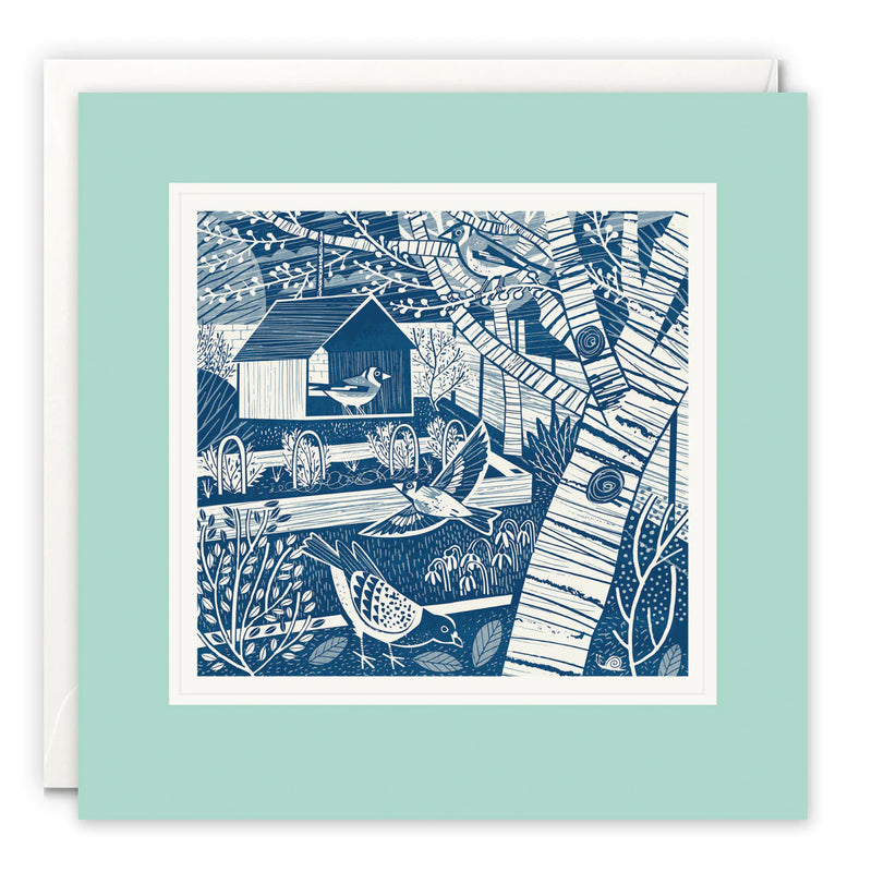 Garden Bird House Card