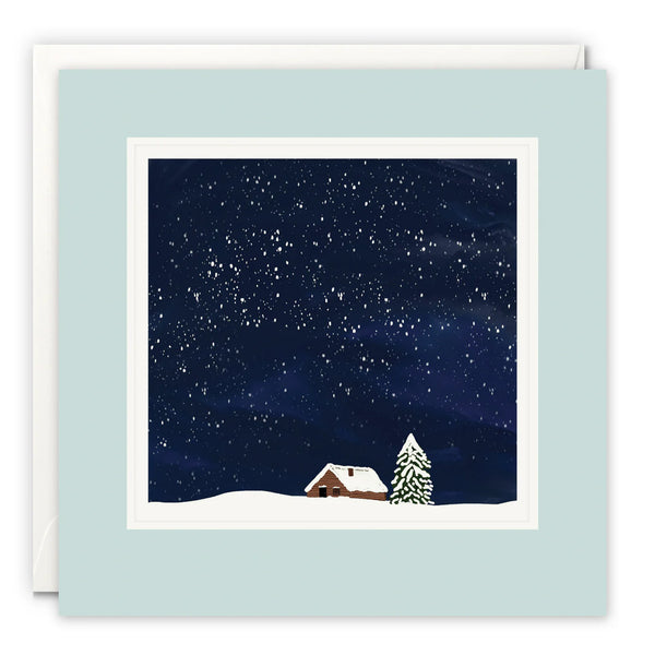 Snowy Winter Cabin Card