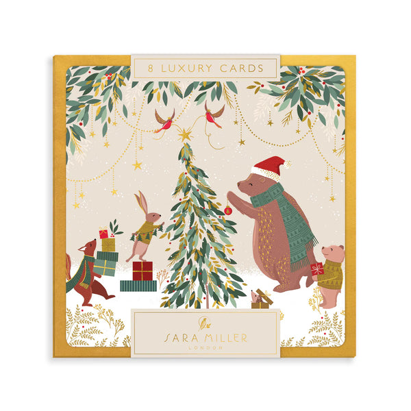 Woodland Tales Luxury Christmas Cards - Pack Of 8