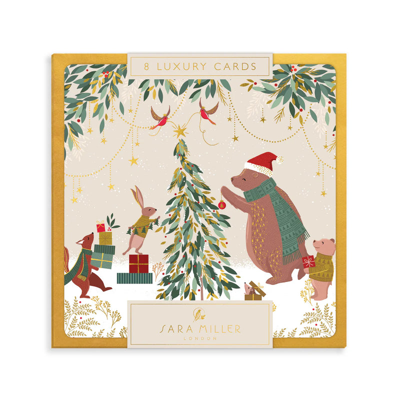 Woodland Tales Luxury Christmas Cards - Pack Of 8