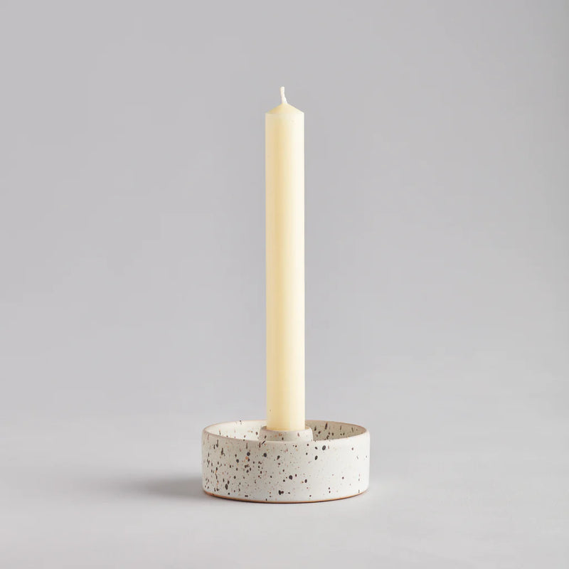 Stone Speckle Candle Holder