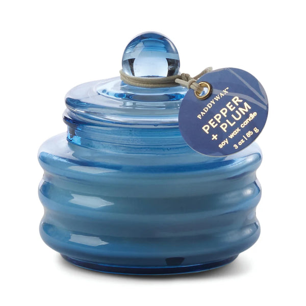 Bright Blue Beam Candle - Pepper & Plum