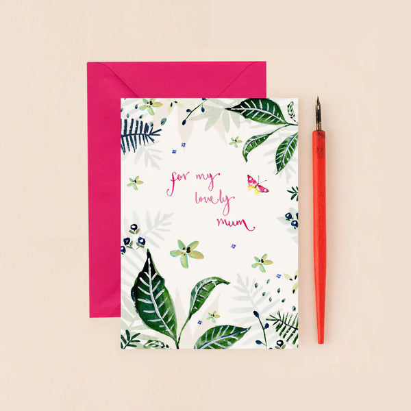 Lovely Mum Foliage Card