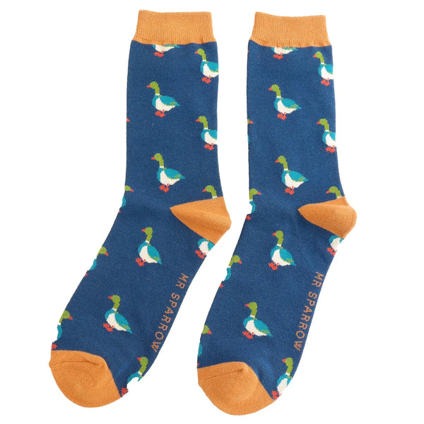 Mallards Men's Socks -Navy